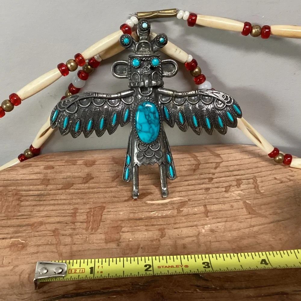 🔵 Vintage - Sancrest Native American Style - Necklace 1950s - Rare - Unique